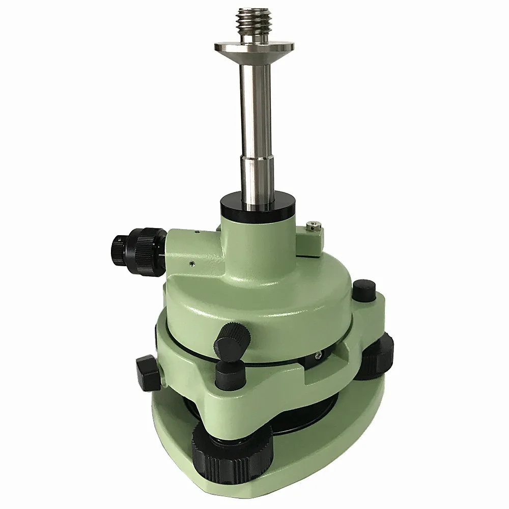 New Green Tribrach Adapter With Mirrored Optical Plummet Compatible 5/8 Thread GPS Surveying