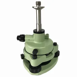 Nuovo adattatore Tribrach verde con piombo ottico a specchio compatibile con rilevamento GPS con filettatura 5/8