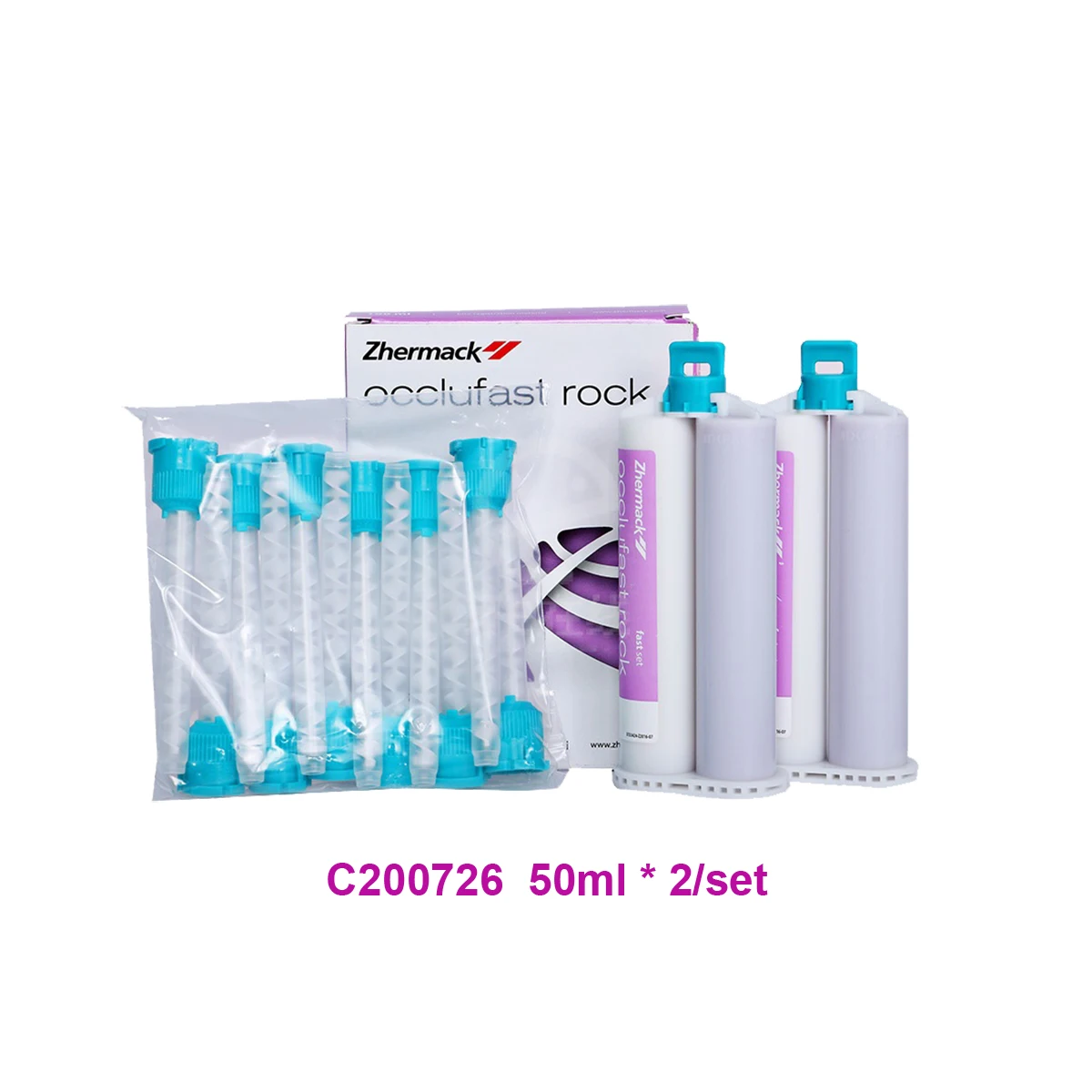 New Dental Zher Occlufast Rock Fast Set 95 Shore A Bite Recording Silicone Rubber C203220  C200726 Silicone Impression Materimal