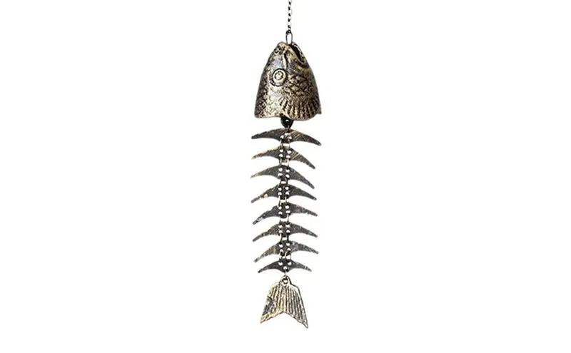 Fish Bone Wind Chimes 250g Japanese Wind Chime Fish Bone Wind Chimes For Outside Soothing Melody For Garden Home Yard Porch