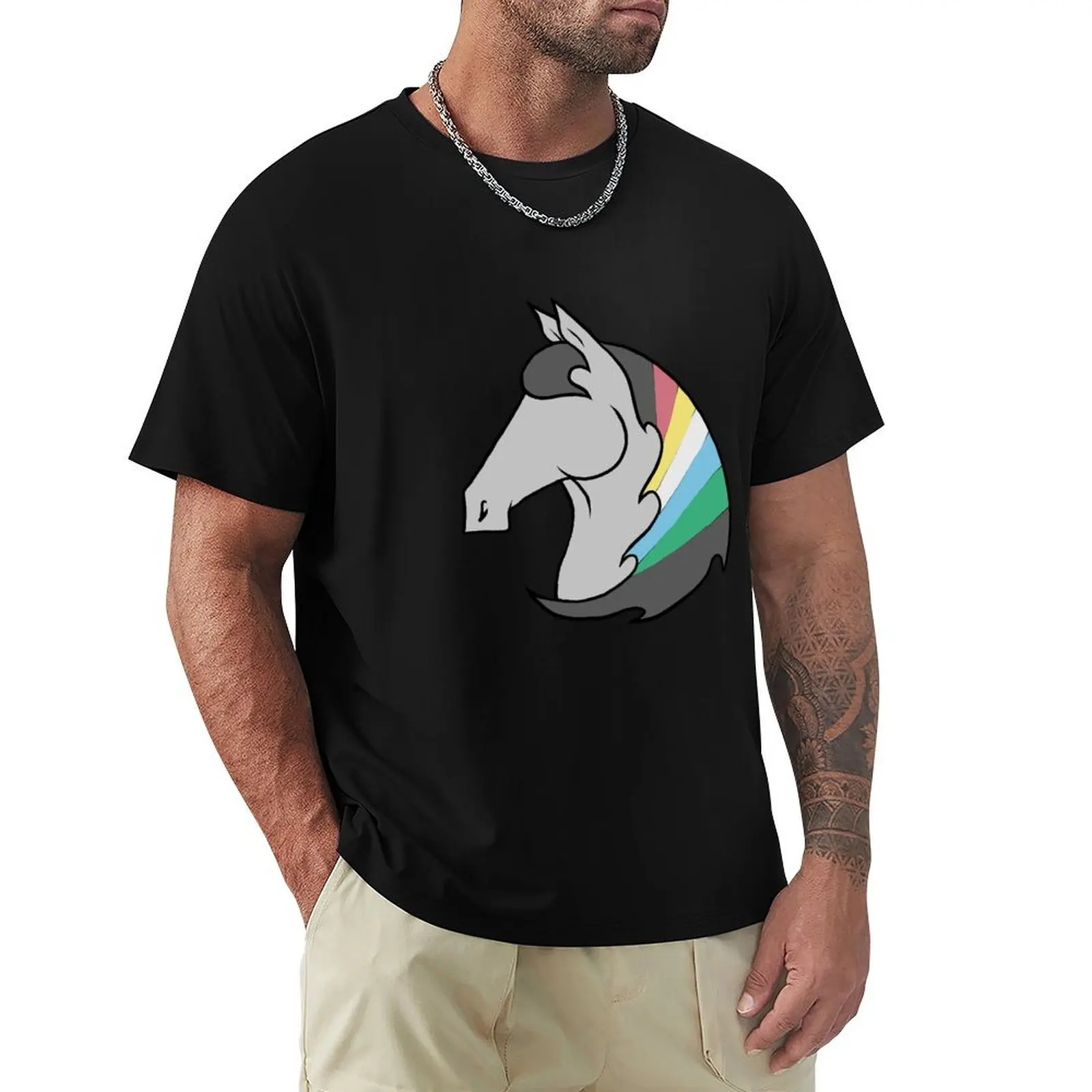 Disability Pride - Horse T-Shirt Thanksgiving Casual Tee