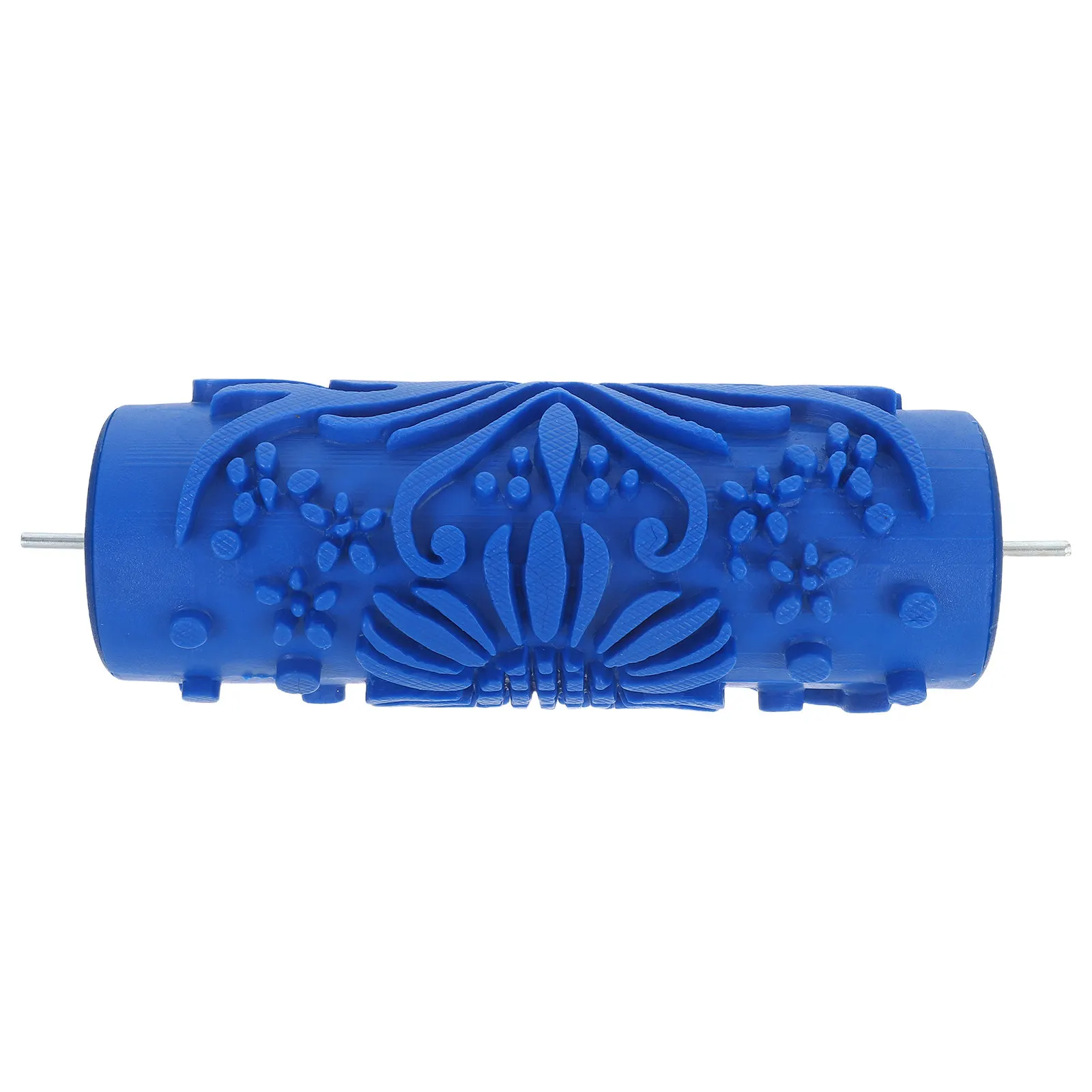 Rubber Pattern Paint Roller Single Color DIY Embossing Texture Wall Decoration Tool for Home Furniture Artistic Finish