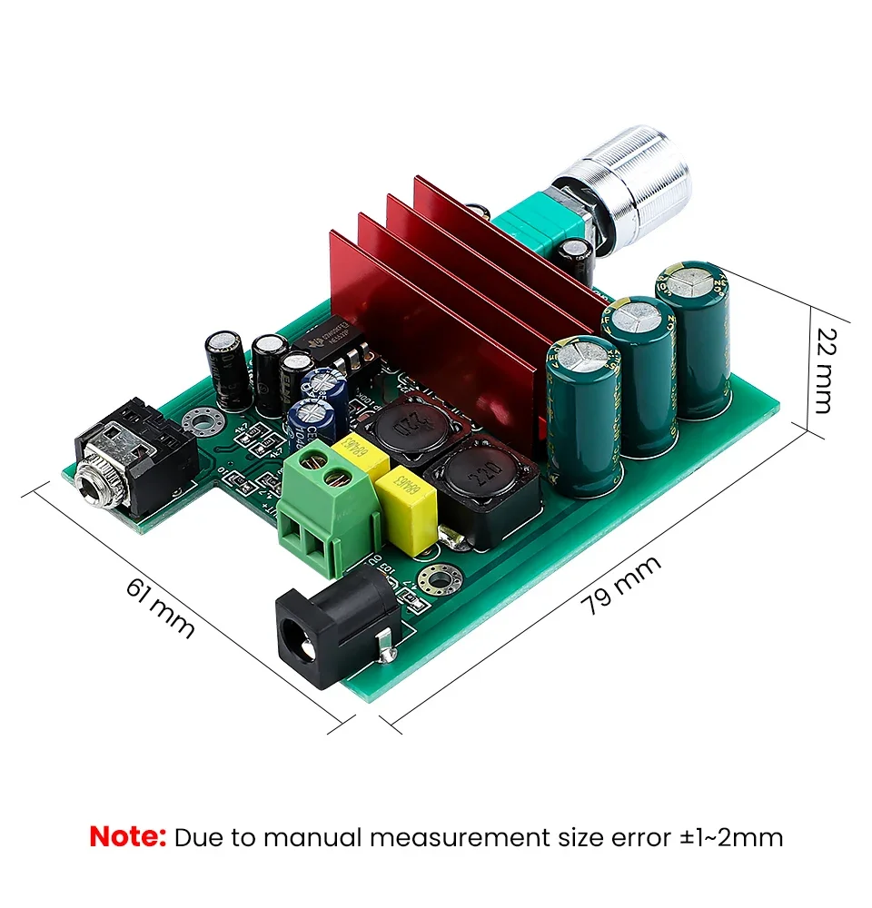 مضخم صوت TPA3116D2 لوح مضخم صوت ، TPA3116 ، مكبر صوت رقمي صغير DIY ، وحدة صوت W ، NE5532 أمبير ، 50 واط ، X2