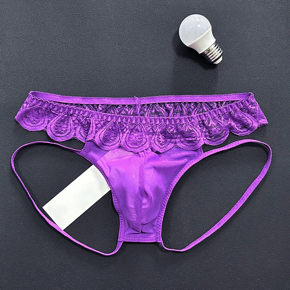 

Мужские кружевные сетчатые прозрачные трусы-стринги, нижнее белье для мужчин, эротическое белье, ультра-сексуальные эластичные трусы унисекс.