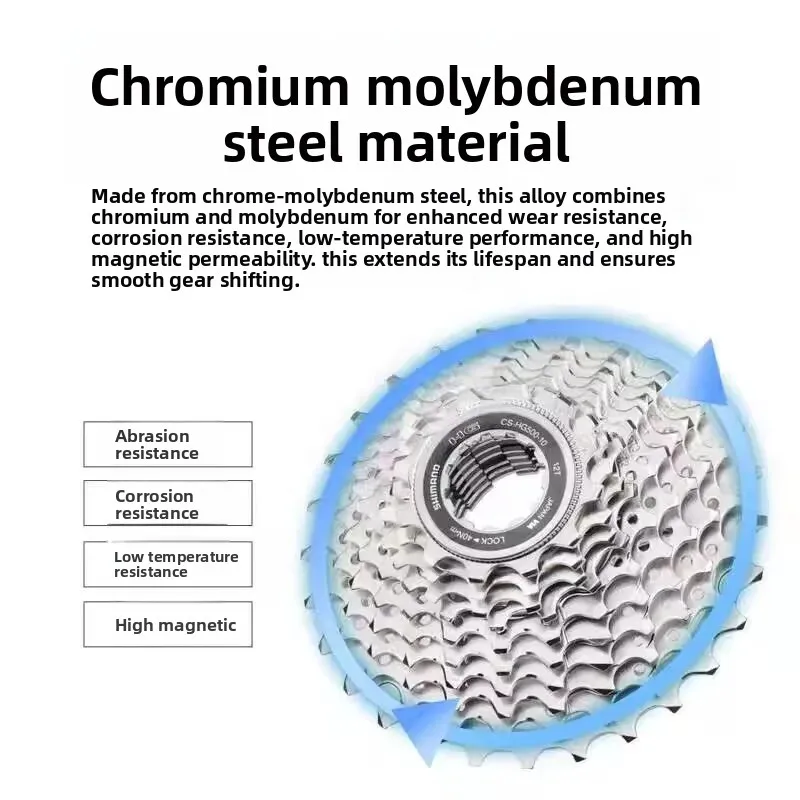 HG50‑HG500 M771 Bicycle Cassette Sprocket, 10‑Speed 30T Flywheel For Mountain Road Folding Bike Cycling Parts