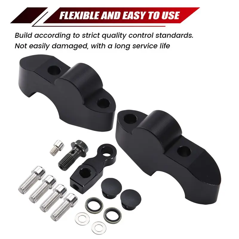 A03Z-Motorcycle Accessories Handlebar Risers Clamp Height Up Backward Extend Adapters For ZXJC 500F ZXMOTO 500F 2025
