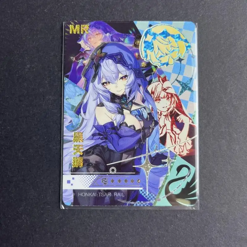 Goddess Story 5M09 MR Card Anime Hatsune Miku Hoshino Ai Makise Kurisu Game Collection Bronzing Flash Card Board Game Toys  Gift