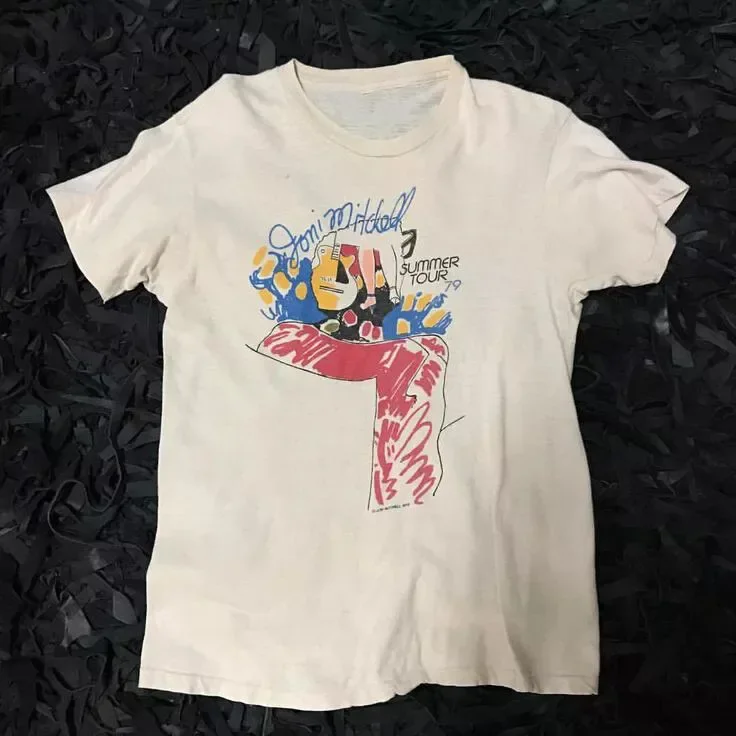 Vintage Summer Tour 79 Joni Mitchell Shirt Classic White Unisex S-234XL AR1096
