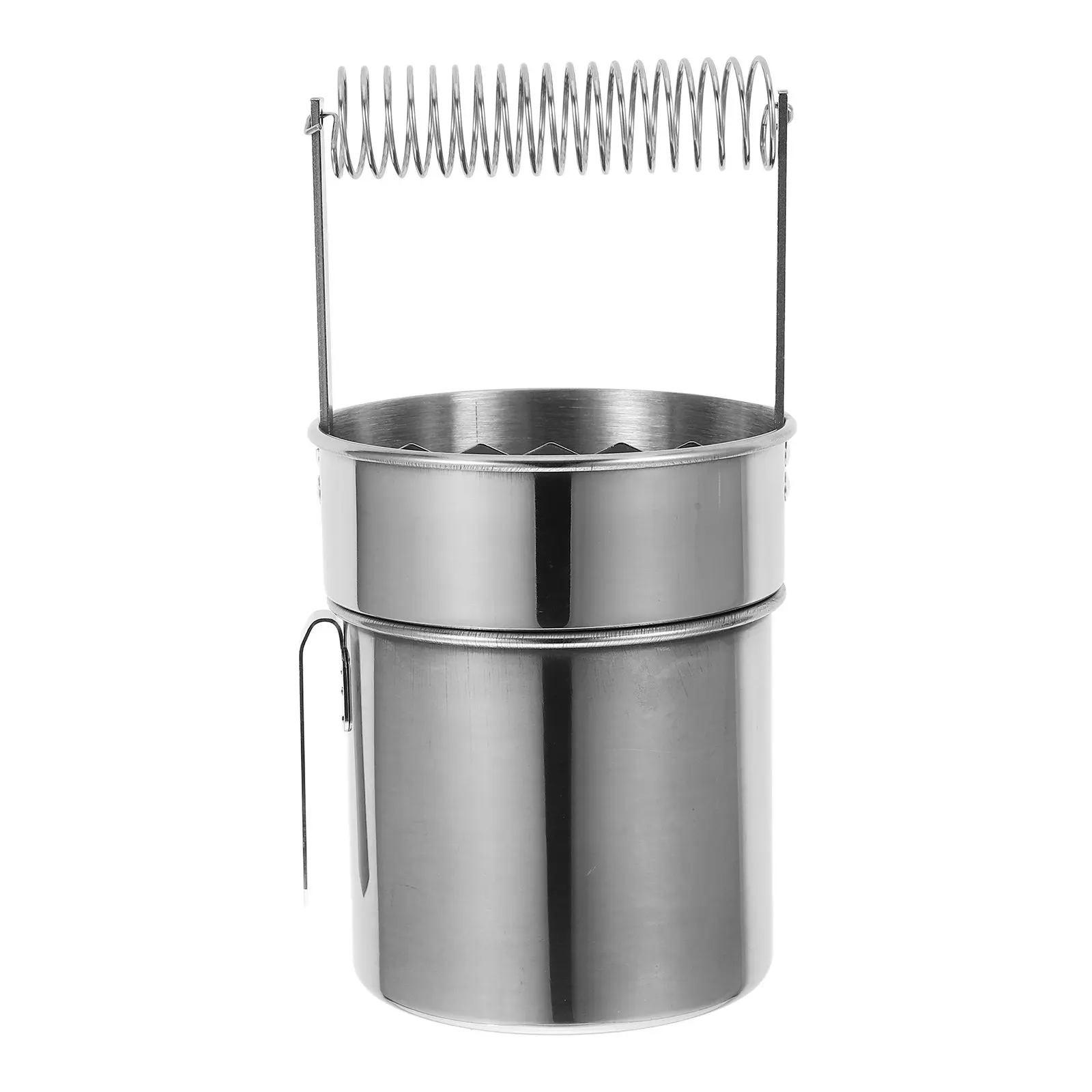 Double Layer Metal Brush Washer Portable Large Capacity Brush Cleaner Cup Paint Holder for Oil Painting Tools Cleaning Bucket