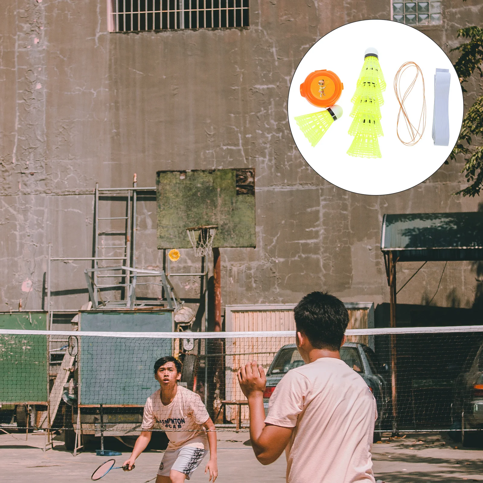 

1Set Badminton Training Kit Portable Rebound Trainer Tool for Single Player Indoor Outdoor Practice Tennis Training Equipment