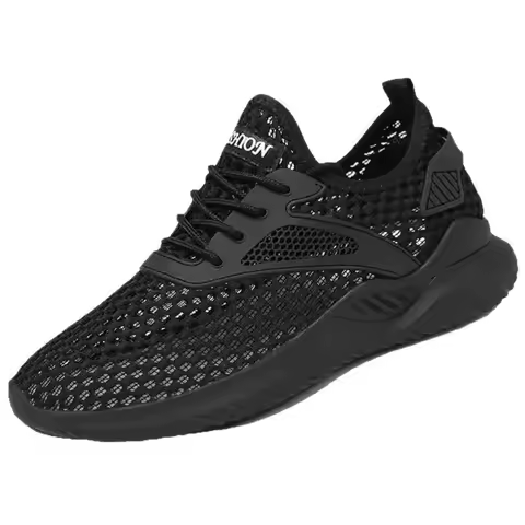 Men Sneakers Summer Mesh Breathable Sandals New Low-top Soft-soled Running Shoes 2025 Brand Light Comfortable Men Driving Shoes