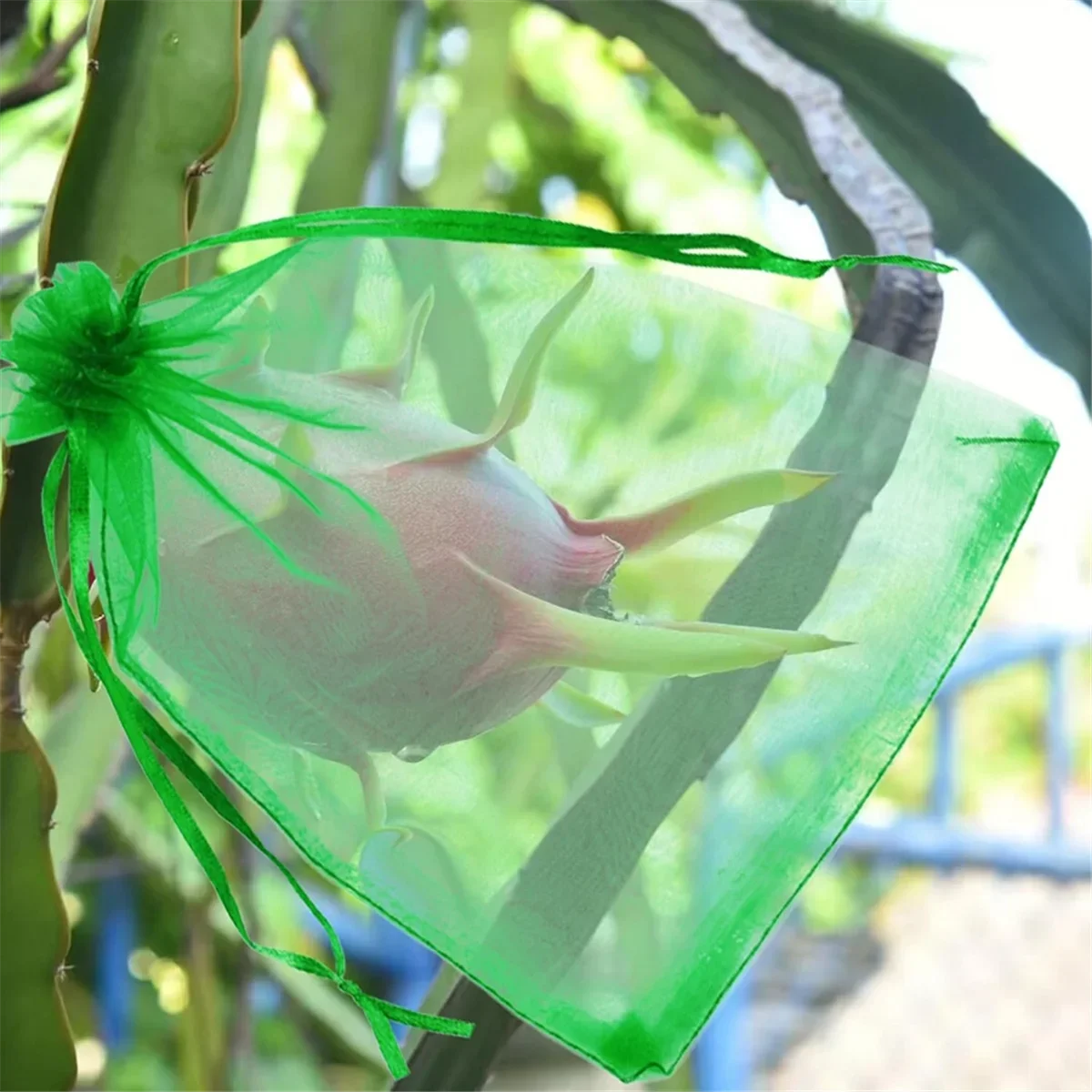 

150Pcs Fruit Protection Bags 3 Sizes Fruit Netting Bags for Fruit Cover Mesh Bag Garden Netting Bags with Drawstring