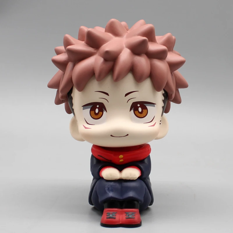 Anime Jujutsu Kaisen Lookup Toys Nendoroid 10cm Itadori Yuji Action Figure Sitting Doll Q Version PVC Collectible Statue Gift