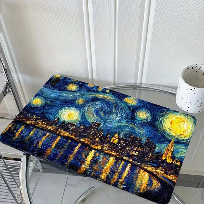 

Art Oil Painting Scenery Color For Honor Pad 8 V8 9 GT MagicPad 13 3 2 Tab MatePad Pro Air 12 X 12.6 Foldable Tablet Case Gift