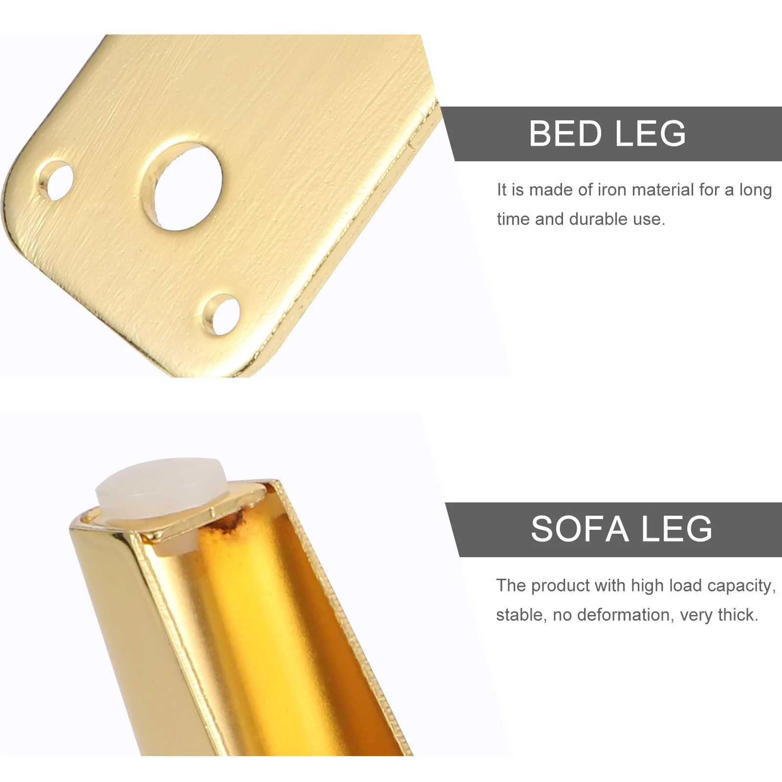 

Sturdy Metal Furniture Legs Iron Bed Foot Replacement for Sofa Cabinet Stand Office Home Furniture Support Feet