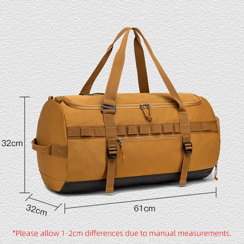 Travel Bag Men Handbag with Shoe Pocket Large Capacity Luggage Carry On Bags Men\'s Gym Bag Waterproof Folding Cylinder Handbags