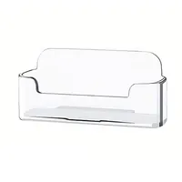 Transparent Plastic Business Card Holder, Acrylic Business Card Display Stand, 30-40 Business Cards 3