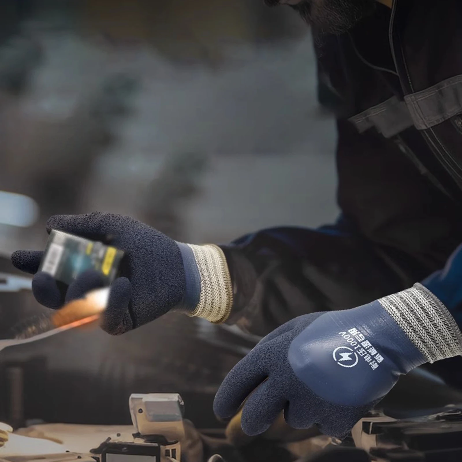 

1/2/5Pcs Voltage Resistant Electrician Gloves 1000V Rubber Work Gloves Electrical Insulated Gloves Electricians Prevent Shock