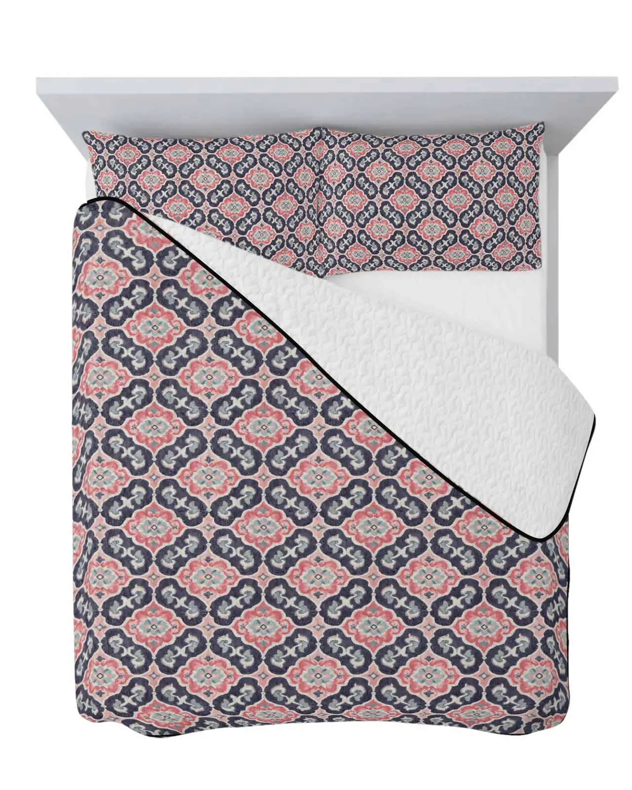 

Red Ethnic Retro Style Classic Vintage Summer Cooling Quilt Air Condition Blanket Comfortable Lightweight Bedroom Thin Quilt