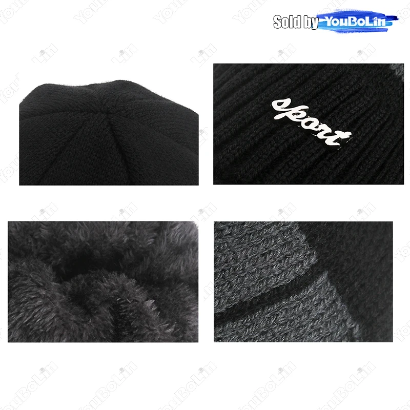 Winter Unisex Two-Piece Set: Outdoor Cold-Weather Knitted Scarf Cap