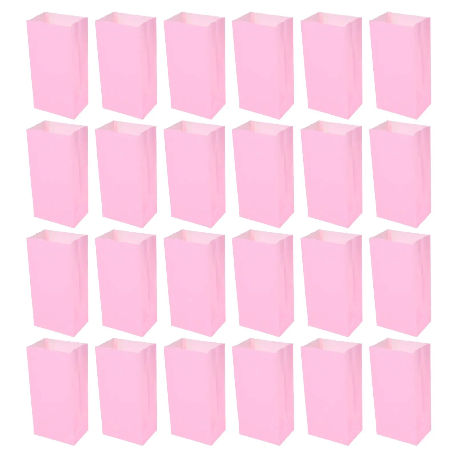 

50pcs Gift Bags Paper Presents Elegant Sturdy Birthday Weddings Stylish Design Portable Bulk Favor