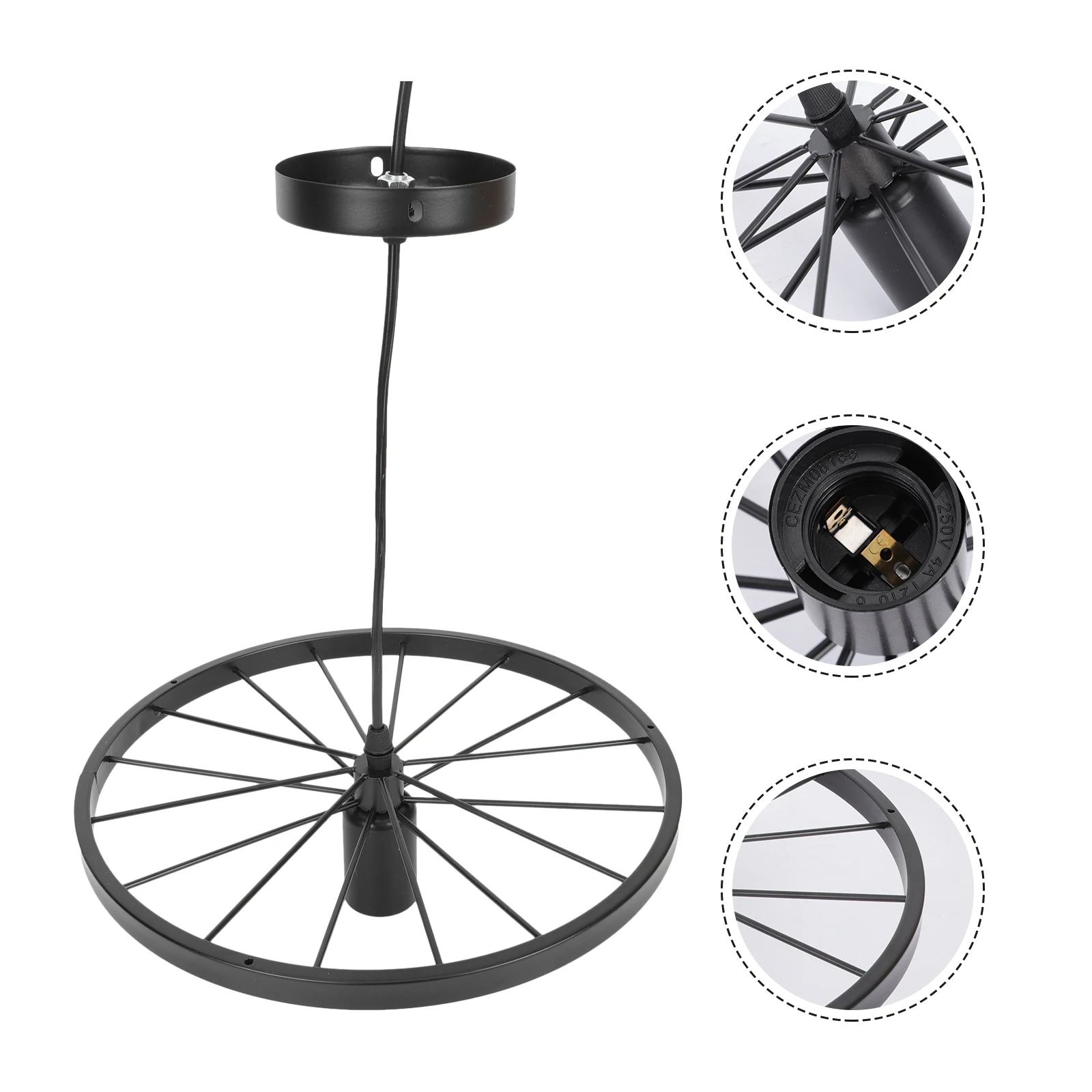 

Iron Wheel Light Vintage Ceiling Bar Hanging Lamp nament Restaurant Decorative Lighting nament Retro Atmosphere