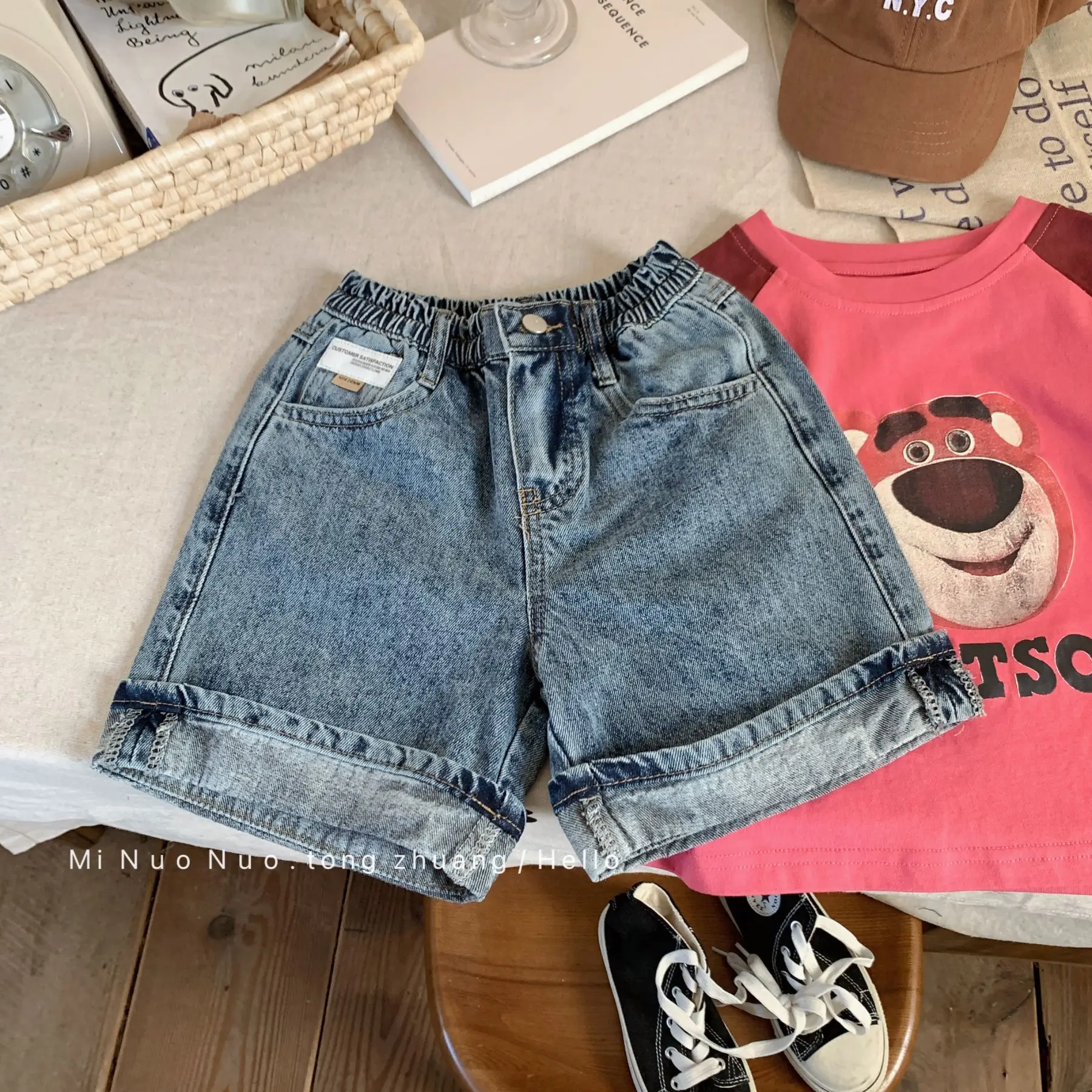 

Boys Pants 2024 Korean Style Summer New Fashion Jeans Shorts Casual Loose All Match Comfortable Summer Children Clothes