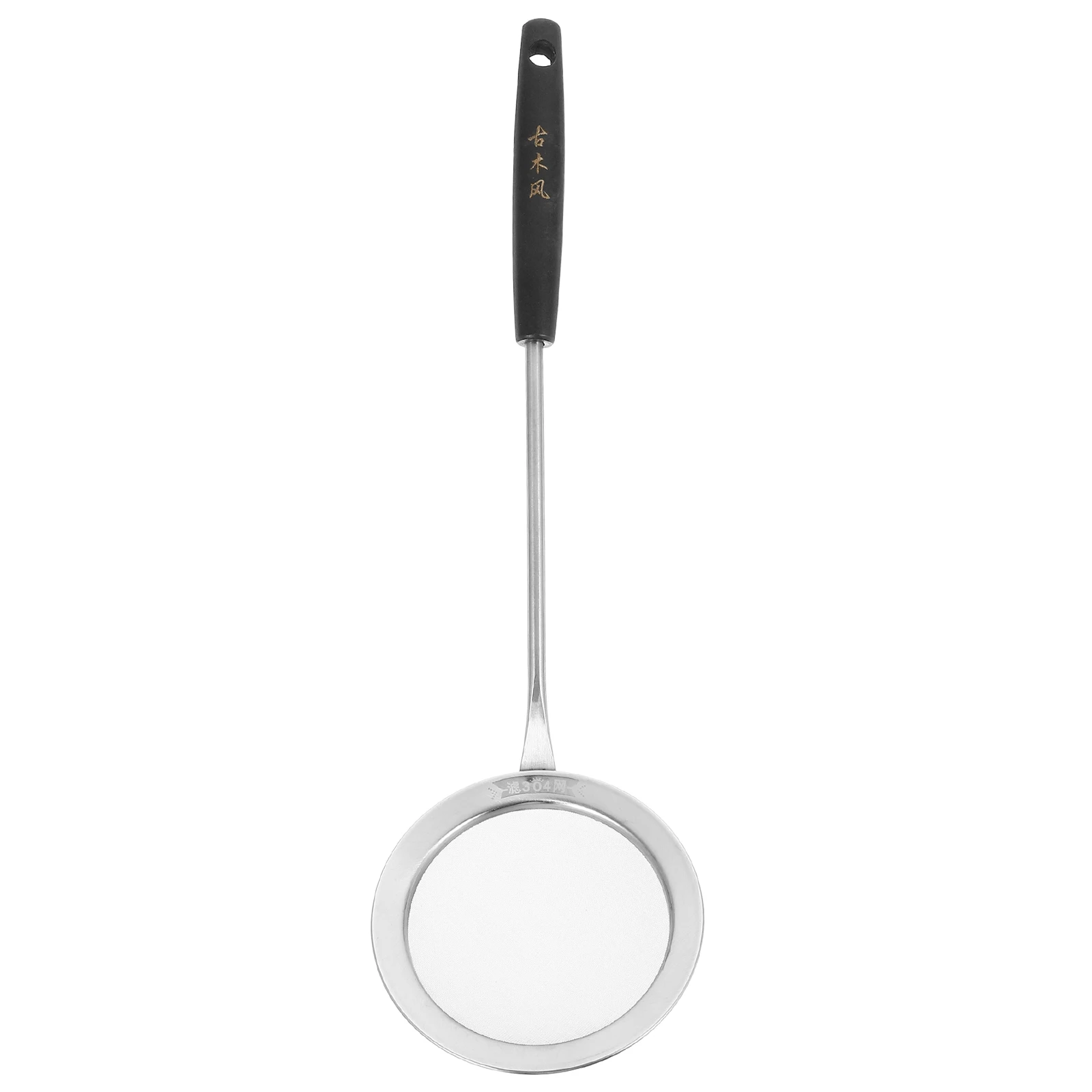 

Stainless Steel 304 Oil Filtering Scoop Long H Fine Mesh Strainer Spoon Hot Pot Kitchen Tool 10CM Wood H