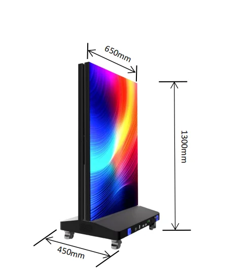 Wifi 4G P1.8 P2.5 Digital Video Player Advertising Equipment Led Poster Totem Signage Screen Indoor Vertical Floor Ad Led Poster - view 2