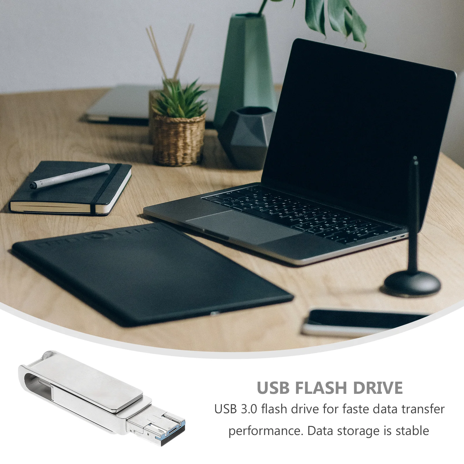 16Gb Type-16G metalen flashdrive Legering Hoge snelheid U USB-schijfschijf voor smartphone-laptop Zilver