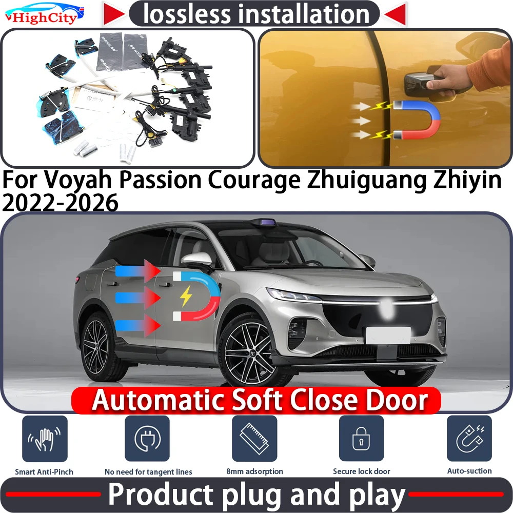 

Electric Closing Door Lock Actuator for Voyah Passion Courage Zhuiguang Zhiyin 2022-2026 Soft Close Power Latch System Auto