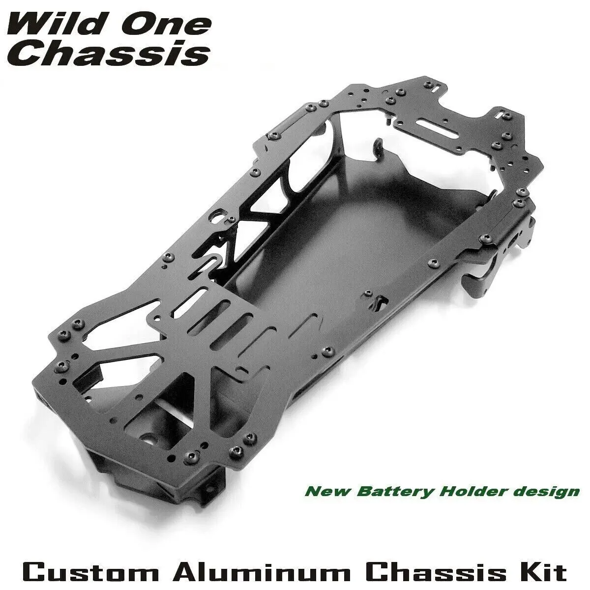 

Aluminum Chassis Frame Kit for Tamiya Wild One Blockhead Motors Black Edition Upgrade Parts