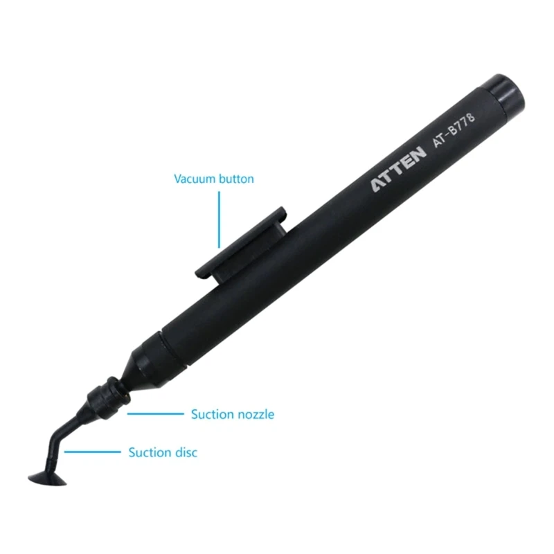 AT-B778 Antistatic Manual Vacuum Suction Pen IC Pickup Tool and Lens Suction Cup Pick Up Pen Sucker with Disc Nozzle
