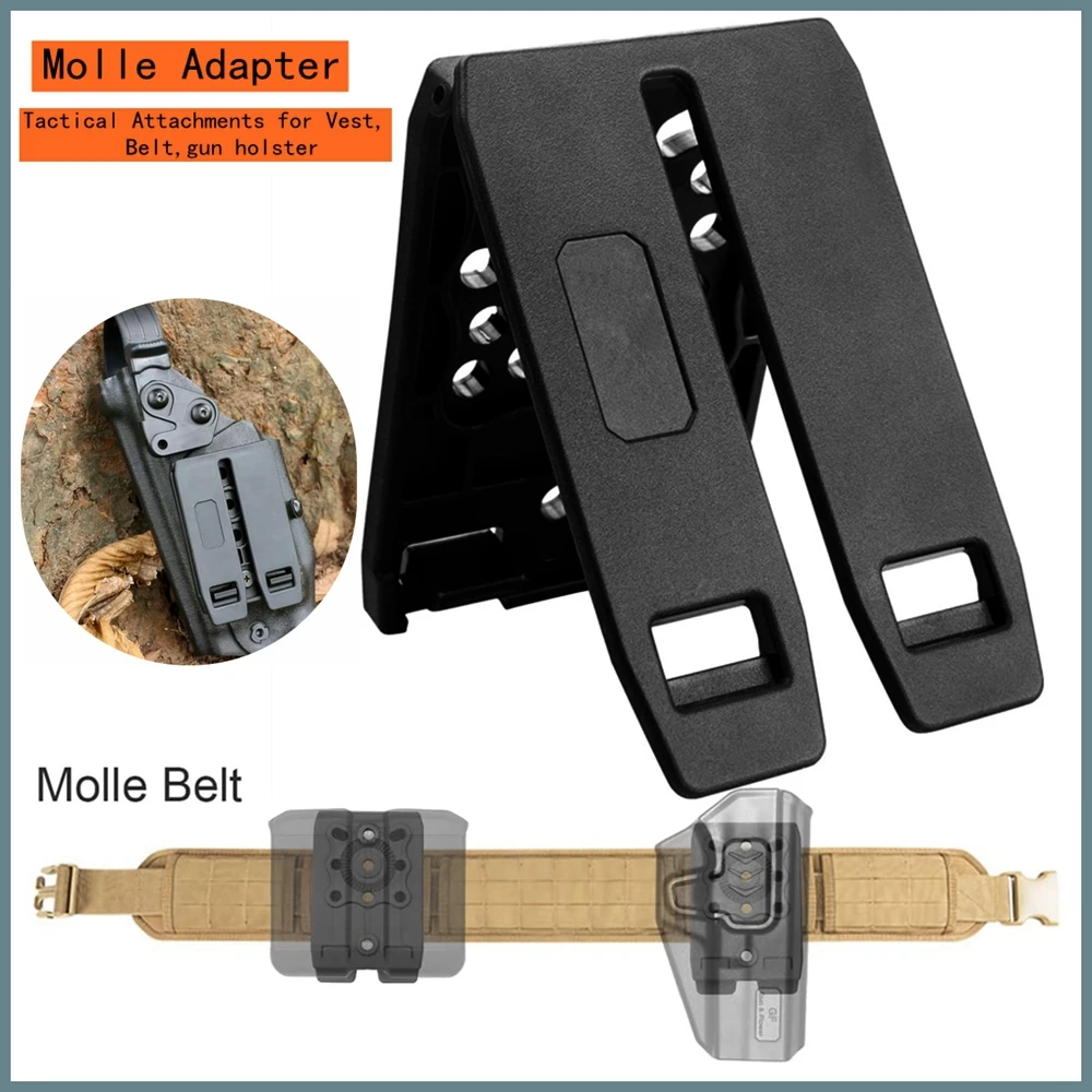 Adaptador MOLLE heavy duty para funda de pistola y cargador