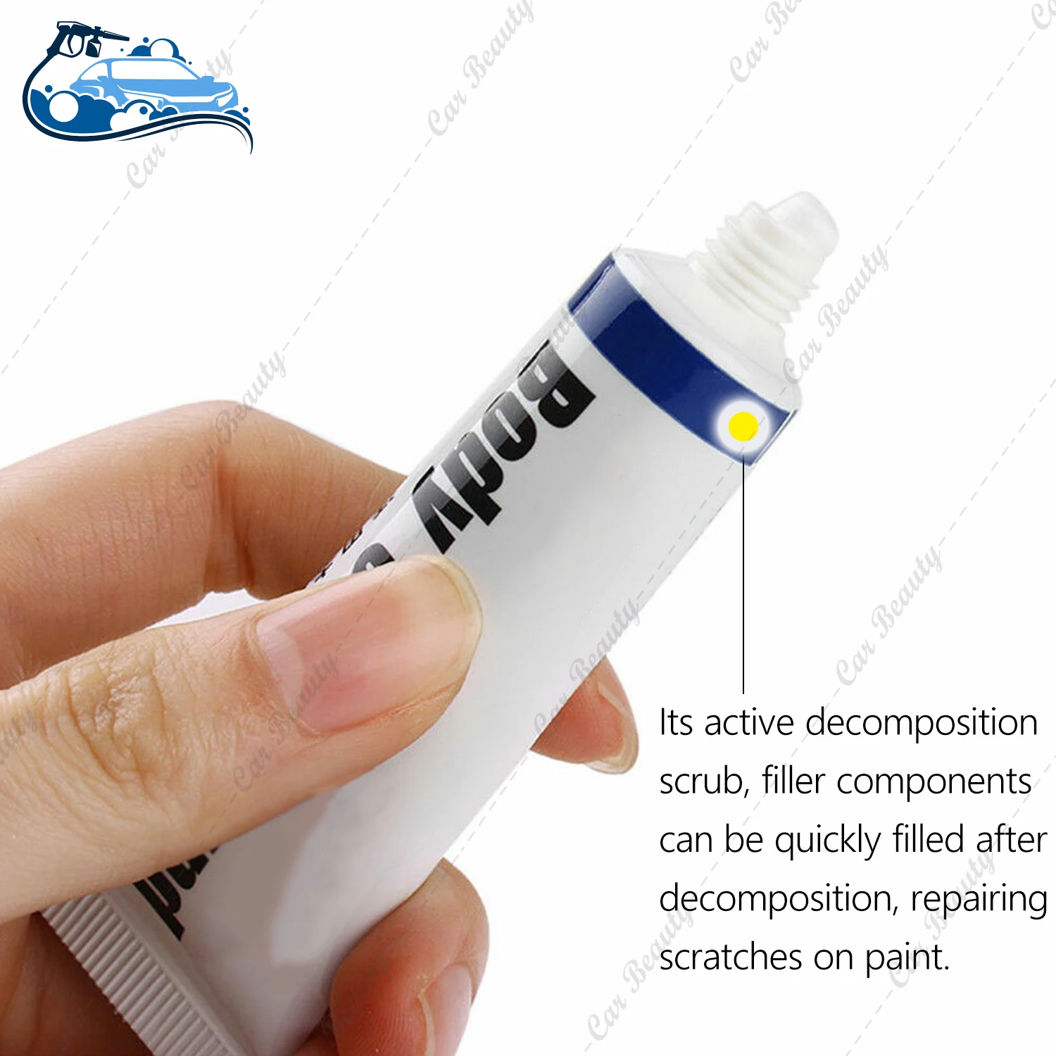 Car Wax Cleaning Polishing Remover Kit for All Vehicle Colors Water Spots Bumper Scratches Rock Chips Scratch Repair Care Set