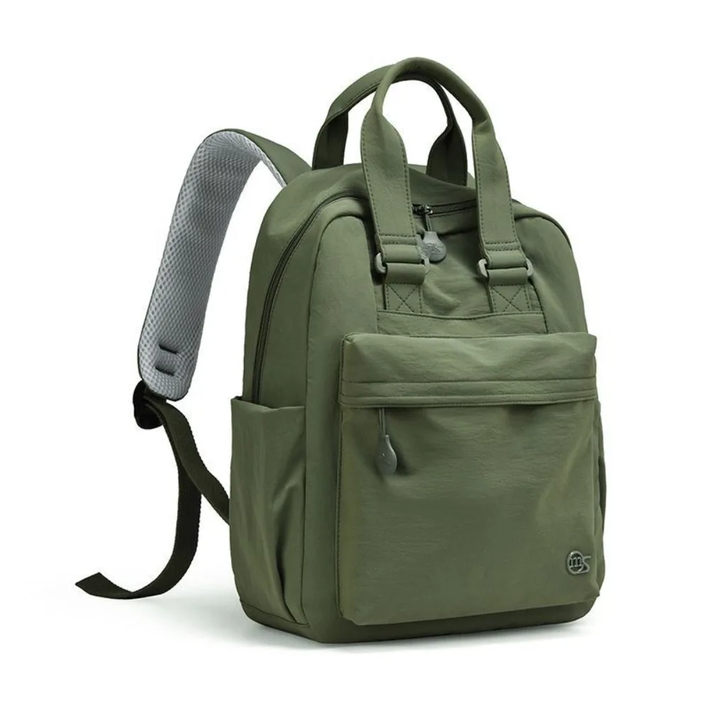 

New Lightweight Shoulders Bag Large Capacity Solid Color Laptop Bag Oxford Cloth Waterproof Travel Backpack