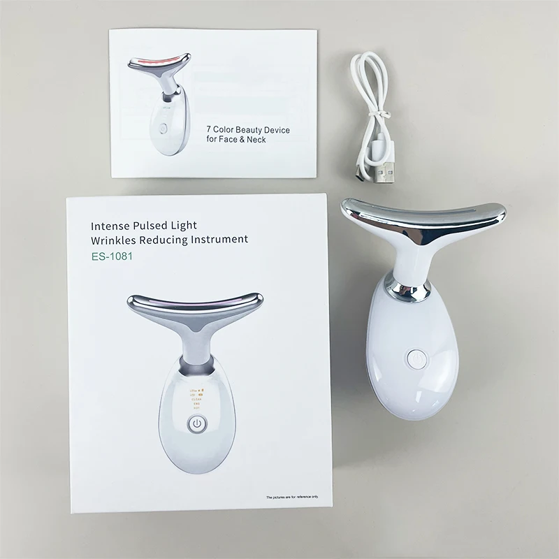 Dispositivo antietà per il lifting del viso con terapia Riduce le rughe Rafforzamento della pelle Ringiovanimento Massaggiatore per il sollevamento del collo