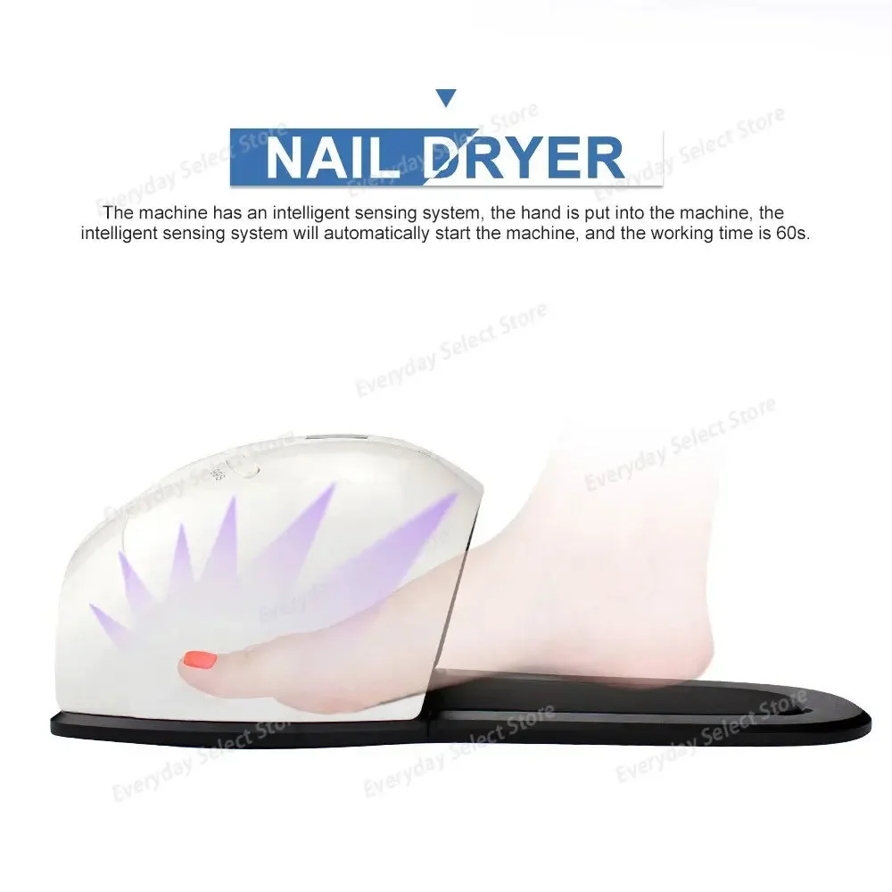 LED UV Slipper‑Shape Hand & Foot Dual‑Use led Nail Lamp, uv Gel Polish Curing Light nail Dryer for Manicure Pedicure
