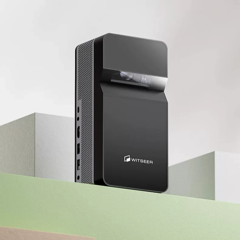 Ultra Short Throw Projector - Native 1080P DLP Android Smart Projector, Full HD Home Theater with Short Focus Lens