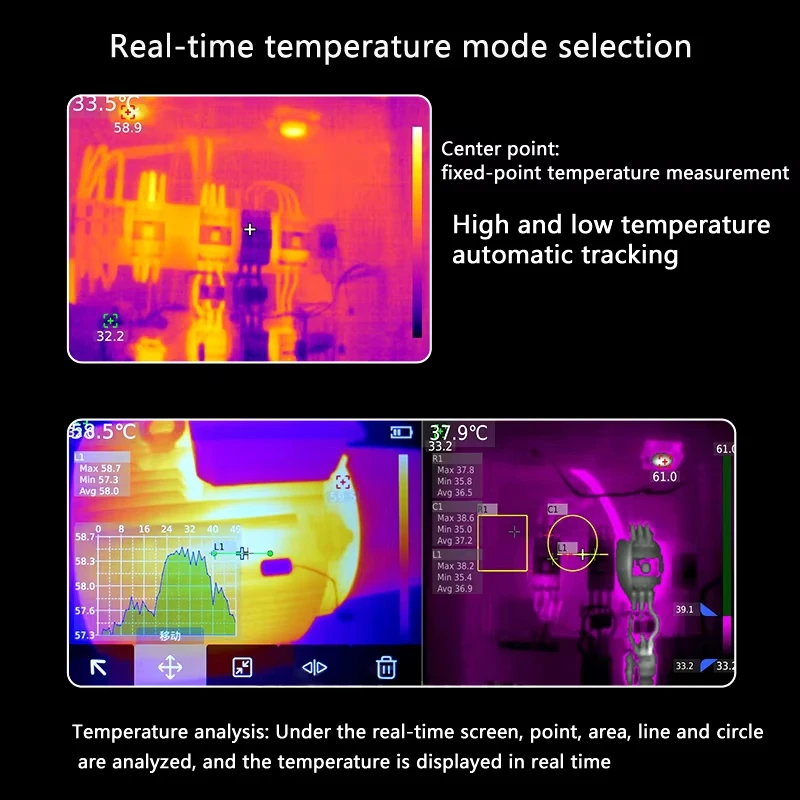 UNI-T UTi320E UTI320V+ Touch Screen Thermal Imager Industrial Infrared Thermal Camera High Resolutionn 320×240 Imaging Camera