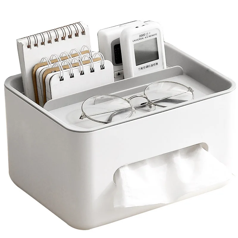 1PC issue Box Napkin Holder Remote Control Storage Desk Organizer Office Home Multifunctional Sundries Ontainer Storage