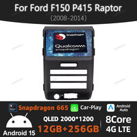 Android 15 CarPlay Auto For Ford F150 P415 Raptor 2008 - 2014 Car Radio Multimedia Video Player GPS NAVI Carplay Auto 4G WIFI BT