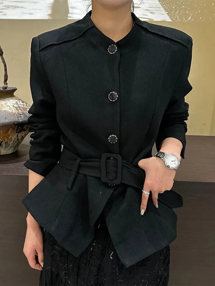 

Женский модный жилет Ele ort, весна 2026, с круглым вырезом, роскошный кружевной топ, деловая рубашка, повседневный свободный крой