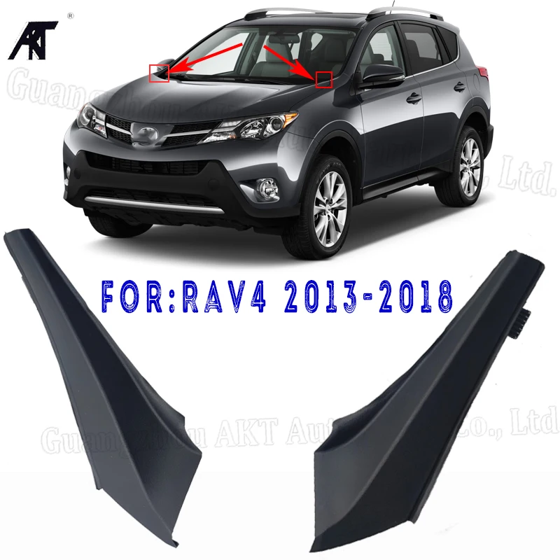 

Front Windshield Deflector Glue Wiper Cowl Cover Trim For Toyota 2013-2018 Rav4