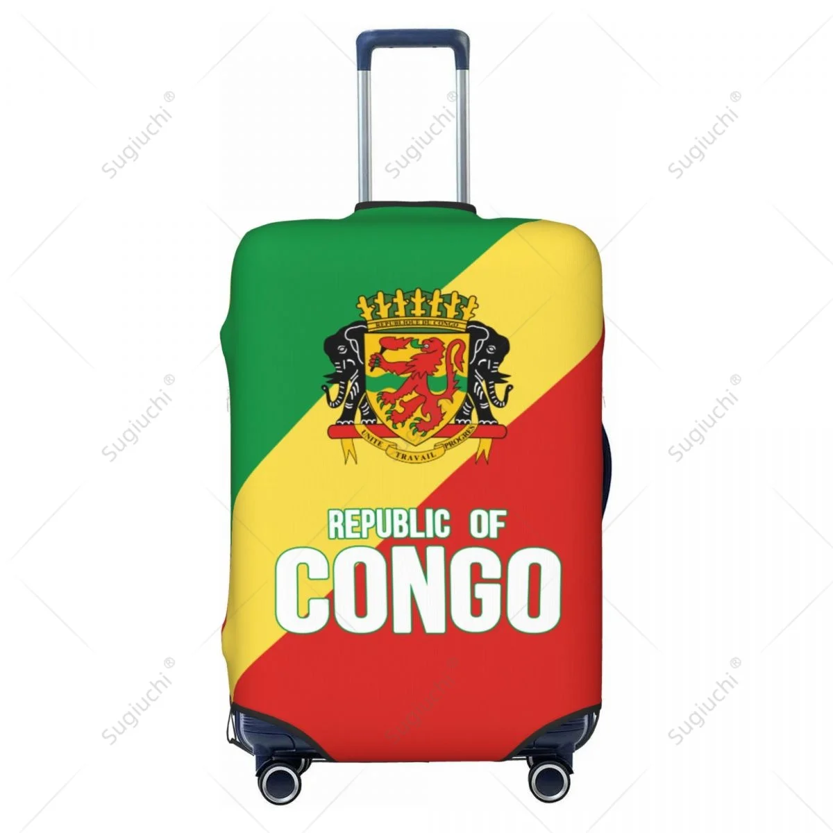 Republic Of Congo Luggage Cover Suitcase Elastic Dust Case Travel Accessories Printed Baggage Case Protective