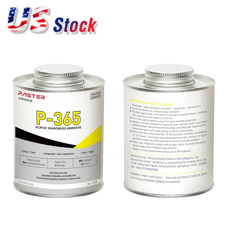 US Stock 24pcs/pack P-365 Acrylic Shadowless Adhesive for Channel Letter Glue for Bulk Wholesale