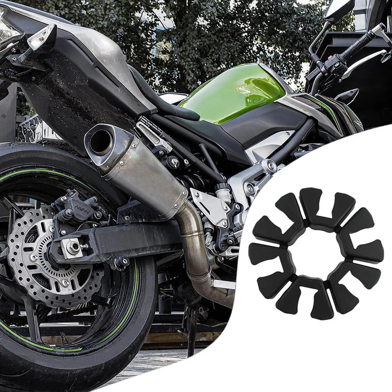 استبدال مخمدات العجلات الخلفية لـ Kawasaki EX300 Ninja300 2013-2017 #4