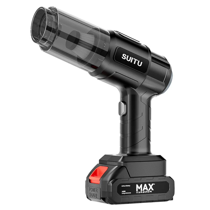 SUITU 18.5V 5500Pa Handheld Small Car Vacuum Cleaner, Household Portable Suction and Blow Dual-purpose Vacuum Cleaner