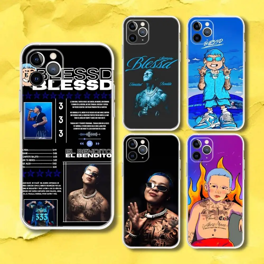 

B-Blessd TRINIDAD BENDITA Transparent Phone Case For iPhone 17,13,15,12,11,14,16 Pro Max Mini 7,8 Plus SE4,17E Air Fundas