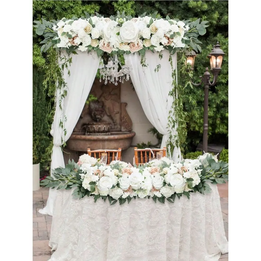 

Wedding Arch Flower Set with Artificial Roses, for Bridal, Engagement & Birthday Party Decor